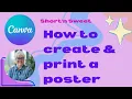 Create and Print a Poster with Canva