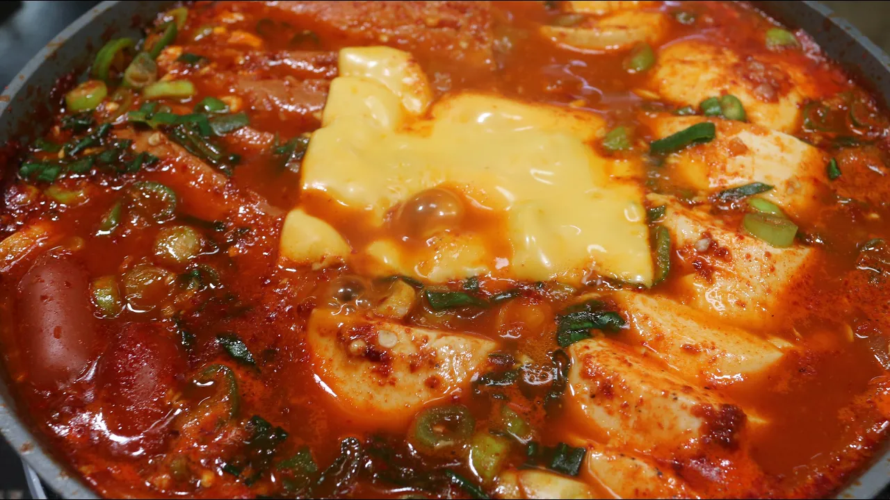 햄치즈 순두부찌개