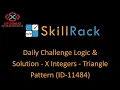 skillrack daily challenge logic and solution - X Integers
