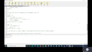 Python Chapter 5 Class 2 Part 2 Adding with Loops and Input Validation
