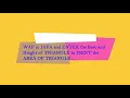 Triangle code in JAVA THE AREA OF TRIANGLE IN JAVA CODE OF JAVA FOR AREA OF TRIANGLE