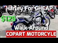 Copart Motorcycle 125 Harley Davidson Running And Drives