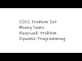 CSES Problem Set Money Sums Knapsack Problem Dynamic Programming