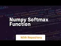 numpy softmax function