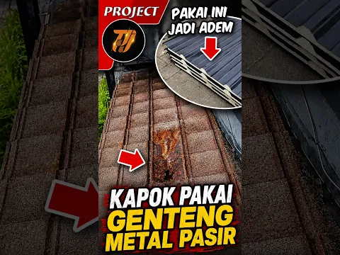 atap metal pasir rontok, ganti pakai atap salju yang adem