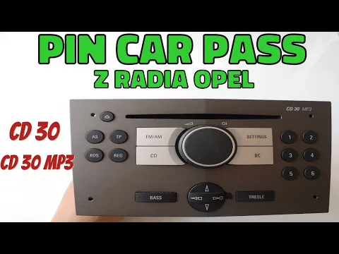 Download MP3 Car Pass PIN CD30 / CD30Mp3 Opel Security Code