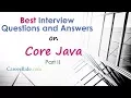 Core Java Interview Questions and Answers - Part II