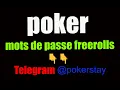 Poker - mots de passe freerolls