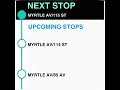 Q55 to Ridgewood Term Bus Announcements via MYRTLE MTA BUS