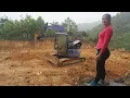 Download Lagu Excavator digging soil to build house encountered many large rocks - Build house for the poor family