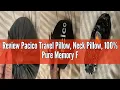Review Pacico Travel Pillow Neck Pillow 100 Pure Memory Foam Sleeping Pillow for Car Train and A