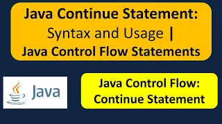 Java Continue Statement Syntax and Usage Java Control Flow Statements Java Tutorial