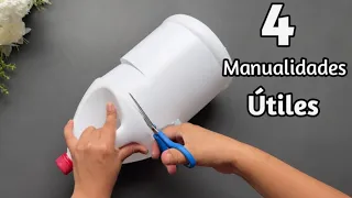 Tienes muchas botellas? ♻️ 4 Increíble Formas  Útiles con Galosnes Vacíos | Ideias Com Reciclagem