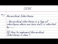 Hierarchical Inheritance in Java