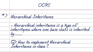 Hierarchical Inheritance in Java
