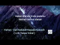 Download Lagu Hattan - Dari Kekasih Kepada Kekasih ( Lirik Tanpa Vokal )