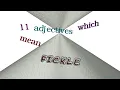 fickle - 13 adjectives which are synonyms of fickle sentence examples