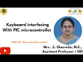 Keyboard Interfacing Microcontrollers and IOT SNS Institutions
