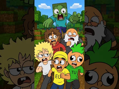 EU, TU e ELE no MINECRAFT, AAHHHH ZUMBIIIIIII