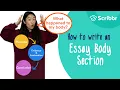 How to Write Strong Essay Body Paragraphs - with REAL Example Scribbr