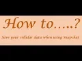 Saving your Cellular Data when using Snapchat
