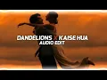 Lagu Dandelion X Kaise hua edit audio no copyright ZX audio editz