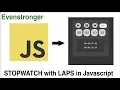 Simple stable stopwatch web app using setInterval HTML javascript
