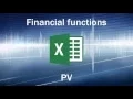 Excel formulas and functions - Present value PV