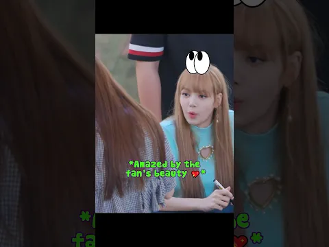 Lisa And Other Idols Couldn't Hide Their Reactions To Fans' Visuals 😍 #shorts #idol #lisa