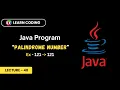 Java Program to Check Number is Palindrome or Not Learn Coding