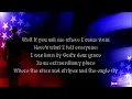 Where The Stars And Stripes And Eagle Fly - Aaron Tippin (Lyric Video)