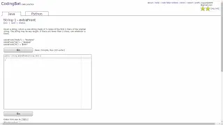String - 1 extraFront Java Tutorial Codingbat com
