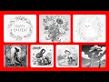 Happy Easter Pictures Collage Easter Eggs Chocolate Bunnies Color by Number Pictures