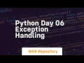 python day 06 exception handling
