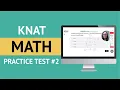KNAT Math Practice Test 2 Kaplan Math Problems Answers Step by Step