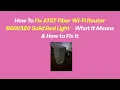 How To Fix AT T Fiber Wi-Fi Router BGW320 Solid Red Light - What It Means How to Fix It