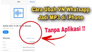 Download Cara Mengubah VN Menjadi MP3 di iPhone Tanpa Aplikasi MP3