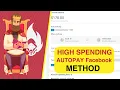 Facebook Autopay Method High Balance Threshold Update BIN Method