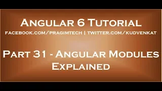 Angular modules explained