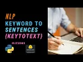 NLP Keywords to Sentences Text Generation with keytotext Python NLP Library - Applied NLP