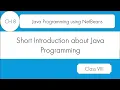Ch 8 Java Programming using NetBeans