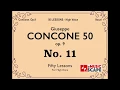 Concone 50 Op 9 No 11 High Voice