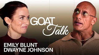 Emily Blunt Dwayne Johnson Debate The Best Worst Things Ever GOAT Talk