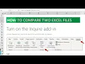 Excel Tricks Compare Two Excel Files Find the Differences