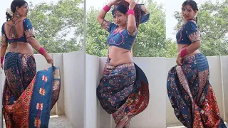 beautiful indian women saree fashion video