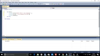 displaying hello world detail in VB net