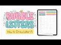 Bubble Letter A 5 Ways Free Practice Sheet