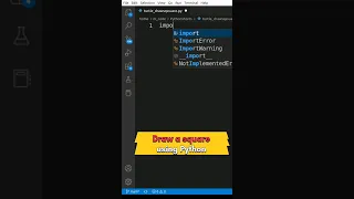 Draw a square using Python