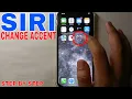 How To Change The Accent Of Siri