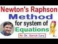 Newton s Raphson Method System of Nonlinear equations